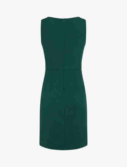 Robe moulante à boucle décorative - Vert sapin - 2