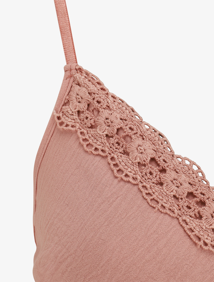 Robe longue à dos élastiqué - Vieux rose - 3