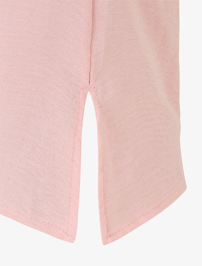Top asymétrique effet drapé - Rose - 3