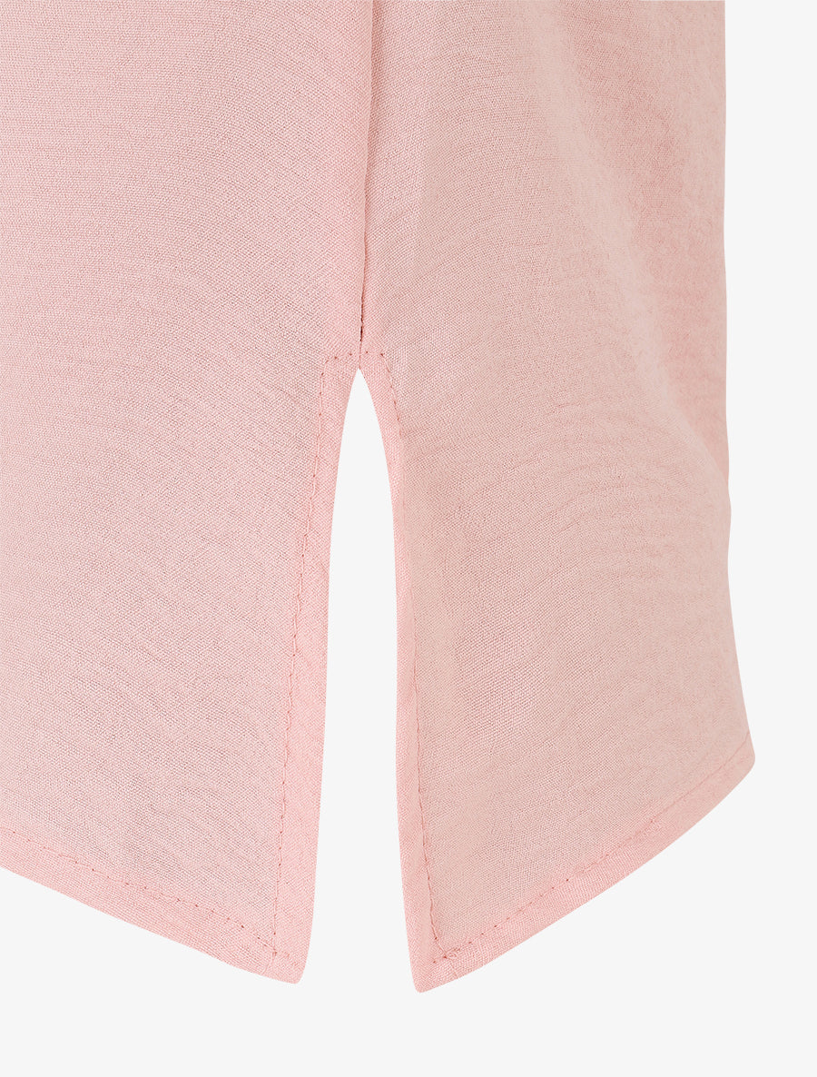 Top asymétrique effet drapé - Rose - 3