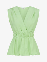 Top empire sans manches uni - Vert pomme - 1