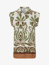 Chemise sans manches imprimé tropical - Kaki - 1