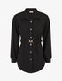 Chemise cintrée à ceinture élastique - Noir - 1