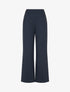 Pantalon à pont coupe droite - Marine - 1