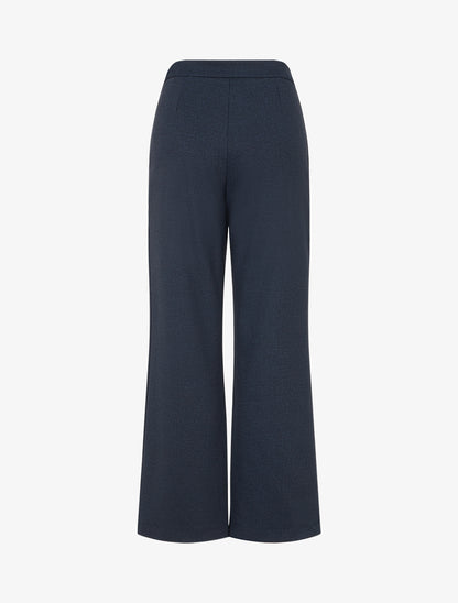 Pantalon à pont coupe droite - Marine - 2