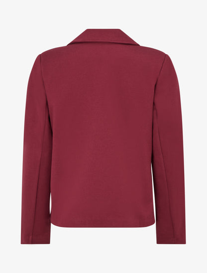 Veste droite croisée - Bordeaux - 2