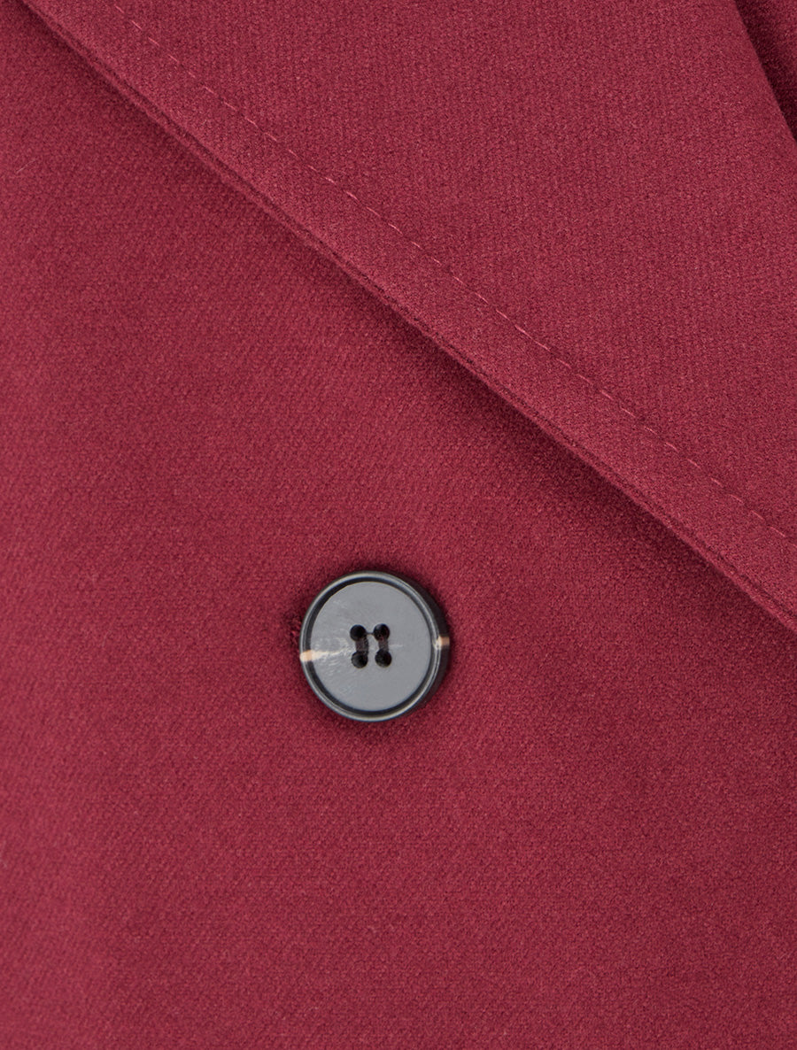 Veste droite croisée - Bordeaux - 3