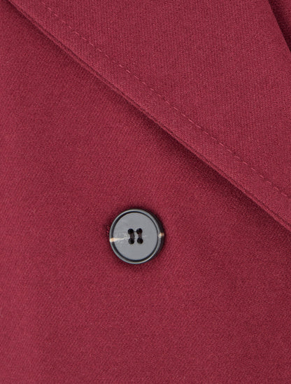 Veste droite croisée - Bordeaux - 3