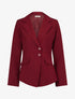 Veste asymétrique fermeture à 3 boutons - Bordeaux - 4