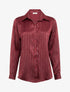 Chemise fluide à rayures irisées coupe droite - Bordeaux - 1