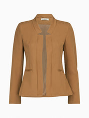 Veste à col cranté - Beige foncé - 1