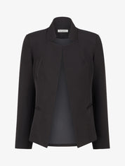 Blazer uni basique - Noir - 1