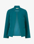 Blazer uni basique - Bleu canard - 1