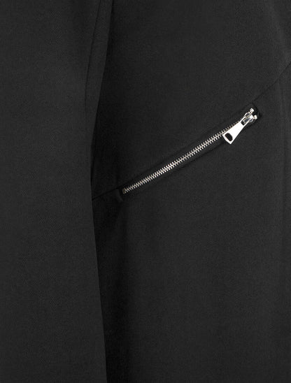Veste mi-longue à zips - Noir - 3