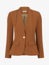 Blazer uni boutonné - Camel - 1
