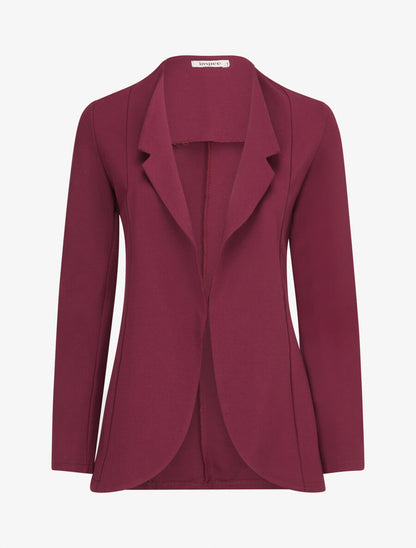 Veste à col biseauté - Pourpre - 5
