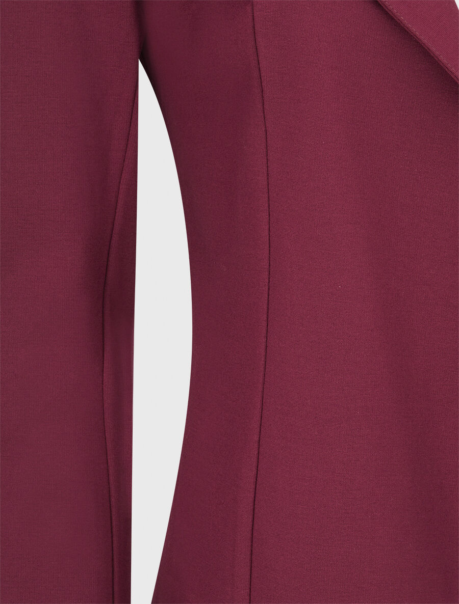 Veste à col biseauté - Pourpre - 3