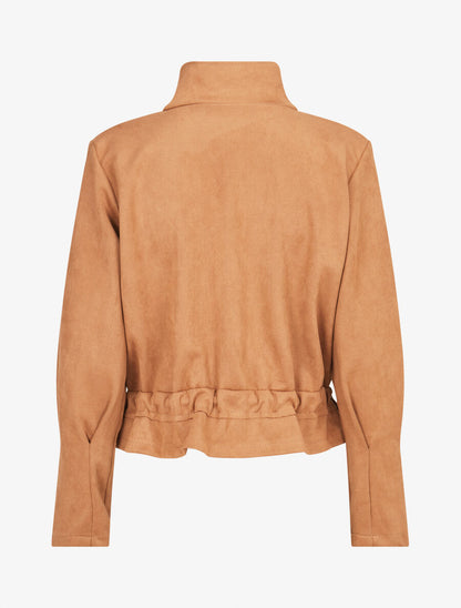 Veste souple en suédine - Camel - 2