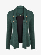 Pull effet gilet en superposition irisé - Vert foncé - 1
