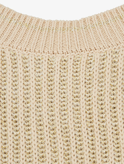 Crop pull irisé - Or - 3