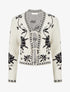 Gilet à nouer à imprimé baroque - Blanc - 1