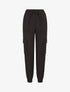 Pantalon cargo uni - Noir - 1