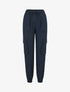 Pantalon cargo uni - Marine - 4