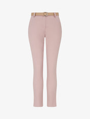 Pantalon droit uni - Vieux rose - 1
