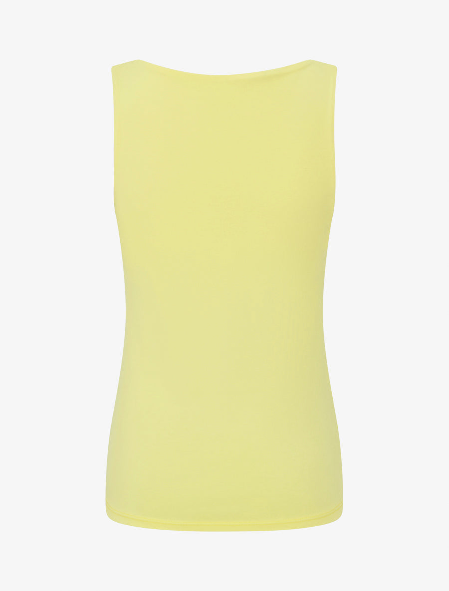 Klassisches einfarbiges Tanktop - Gelb