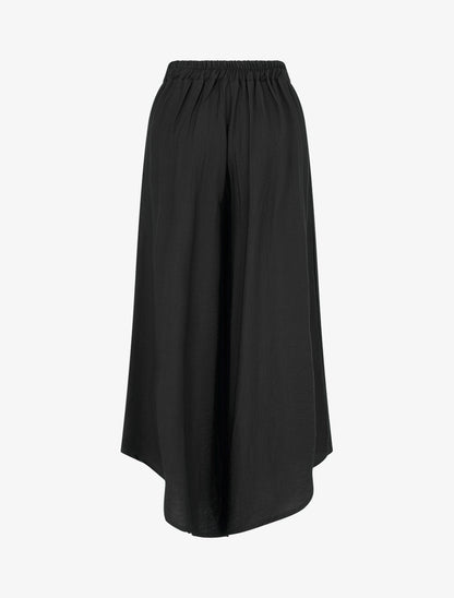 Pantalon ample à bords asymétriques - Noir - 2