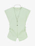 Top sans manches à côtés froncés - Vert amande - 1