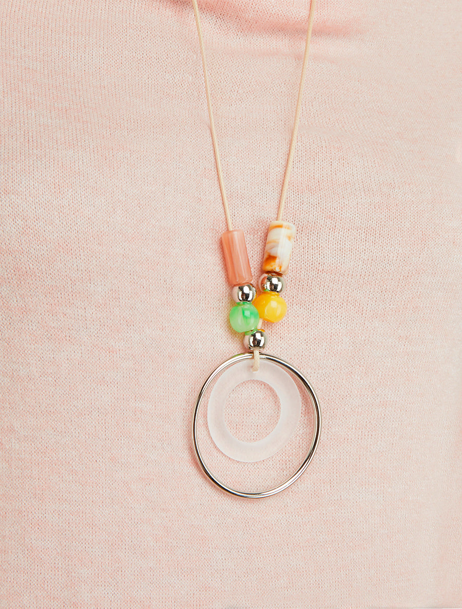 Pull asymétrique à col bénitier - Rose - 3