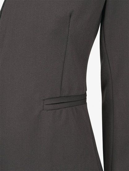 Veste ouverte à liseret - Anthracite - 3