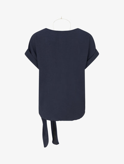 Top manches courtes à nouer - Marine - 2