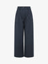 Pantalon de tailleur coupe droite - Marine - 1