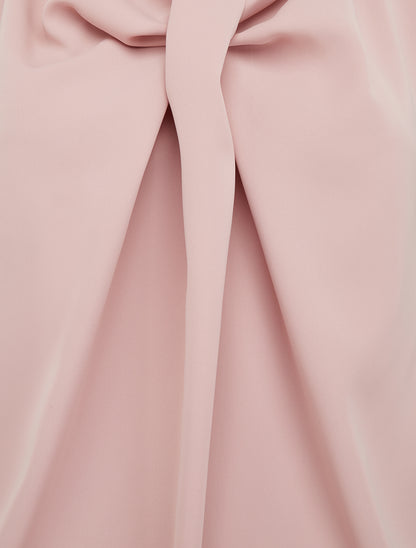 Top droit uni à col V - Vieux rose - 3