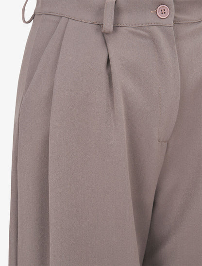 Pantalon de tailleur coupe droite - Gris - 3