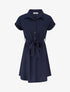 Robe chemise à manches courtes - Marine - 1