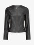 Veste moulante en simili - Noir - 1