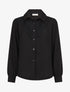 Chemise fluide à empiècement en crochet - Noir - 1