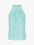 Top sans manches imprimé à pois - Vert d&