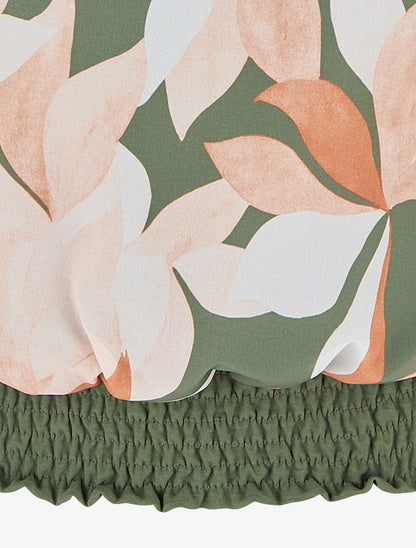 Top imprimé à manches courtes chauves-souris - Kaki - 3