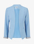 Veste droite à épaulettes - Bleu ciel - 1