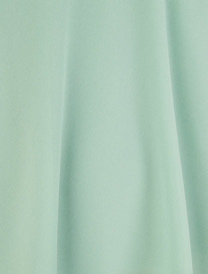 Caraco en voile à bretelles motif coeur - Vert d&