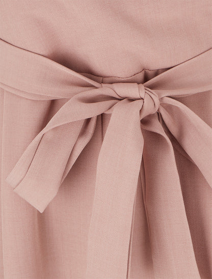 Combinaison droite à fines bretelles - Rose - 3