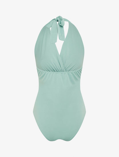 Body uni à dos nu - Vert d&