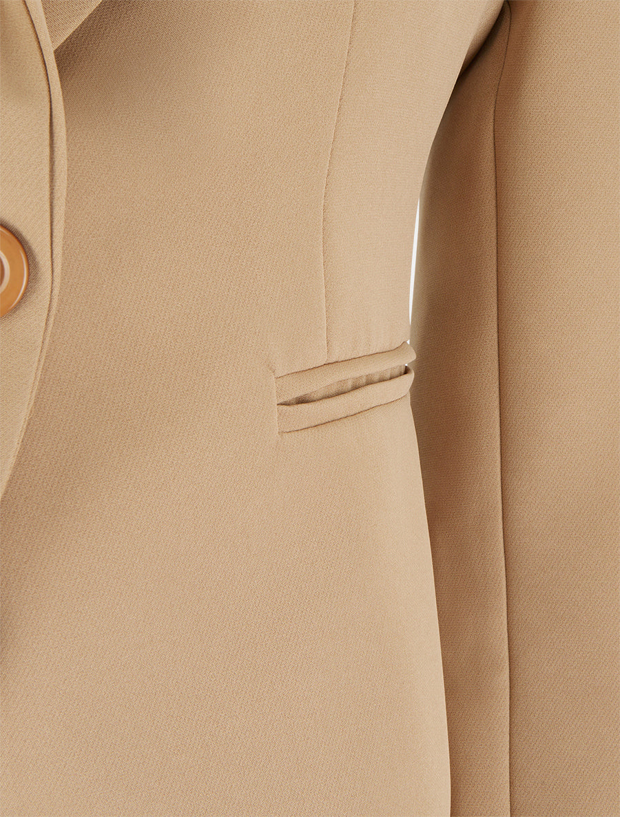 Blazer droit classique - Camel - 3