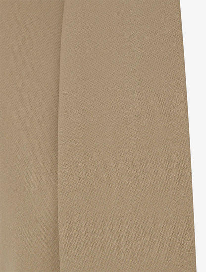 Einfarbiger Blazer mit gerafften Ärmeln - Maulwurf