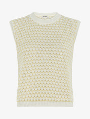 Pull sans manches motif nid d&