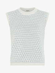 Pull sans manches motif nid d&